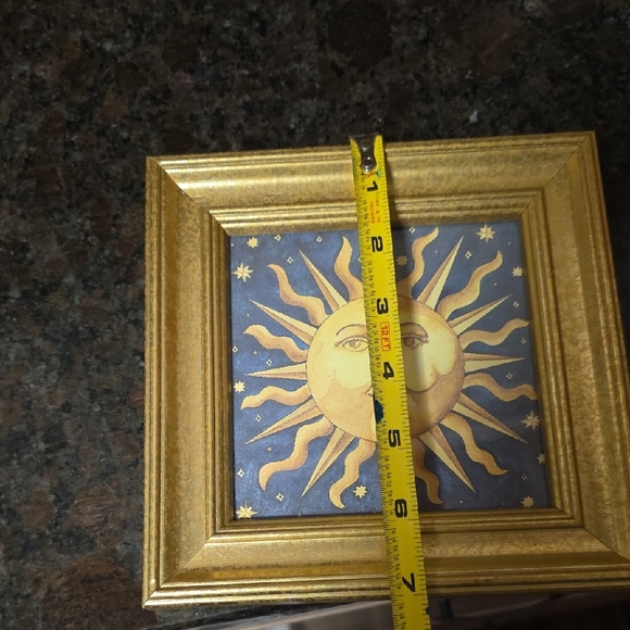 Sun Art In Gold Framed - Picture 2 of 4
